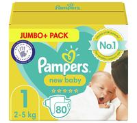 Pampers New Baby Taped Size 1 Jumbo Pack 80s