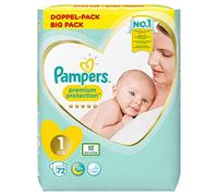 Pampers Premium Protection Size 1 x 72 Nappies, 2 kg - 5 kg