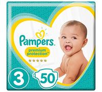 Pampers Premium Protection Size 3, 50 Layers, 6kg-10kg - Pack of 1