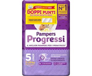 Pampers Progress Junior, Size 5 (11-25 kg), 18 Diapers