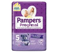 Pampers Progressi 5 24.25-55.12 Lbs. 20 Pieces Diapers Made In Italy