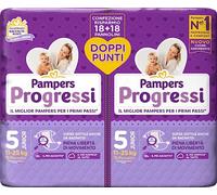 Pampers Progressi Junior, Double Pack, Size 5 (11-25kg), 36 Nappies