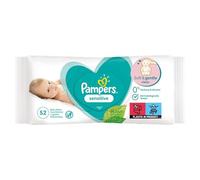 Pampers Sensitive Baby Wipes, single pack = 52 wipes