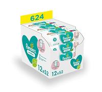 Pampers Sensitive Moisturized Wipes For Babies and Children Gentle Cleansing Sensitive Baby Skin 12 x 52 pieces