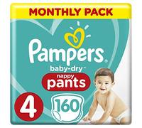 Pampers Baby-Dry Pants , 8-14 kg, 160 Nappy Pants, Monthly Pack - Size 4