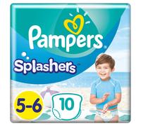 Pampers Size 5 Splashers Swim Pants, 10 Count, CARRY PACK, Do Not Swell In Water (14+ kg / 31 lbs)