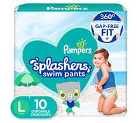 Pampers Splashers Diapers Size L, 10 Pieces, for Babies 14+ kg.