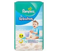 Pampers Splashers Disposable Swim Nappies Size 3-4 (6-11 kg) for Optimal Protection in The Water, 12 Layers