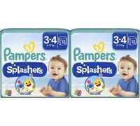Pampers Splashers Size 3-4, 12 Disposable Swim Nappies, 6-11kg