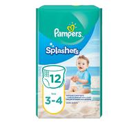 Pampers Splashers Swimming Pants, Size 3-4, 6-12 kg, Carry Pack, 12 Count