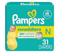Pampers Baby Diapers - Swaddlers - Size 0, 31 Count, Ultra Absorbent Disposable Newborn Diaper