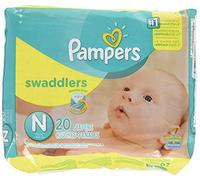 Pampers Swaddlers Diapers, Newborn (Up to 10 lbs.), 20 Count by Pampers