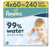 Pampers Water Wipes 4x60pk
