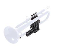 PAMPET Professional Plastic Bb Trumpet Student Trumpet Set for Student Beginner With 7C Mouthpiece and 3C Mouthpiece Bb Trumpet Instrument, White