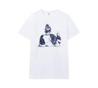 Pampling Short Sleeve T-Shirt, 100% Cotton, Unisex Clothing for Men and Women, Screen Printed with Crew Neck and Straight Fit, Color White (FTW, M)