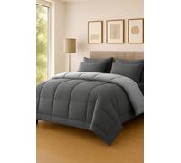 Pamposh 10.5 Tog Cover Less Duvet Anti Allergy Quilt in Grey | Size: Single Pamposh Grey Single