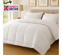 Pamposh 10.5 Tog Cover Less Duvet Anti Allergy Quilt in White | Size: Double Pamposh White Double