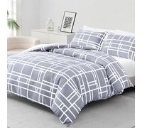 Pamposh 4 Pcs King Size Duvet Cover Sets with Matching White King Size Fitted Sheets 40 cm Extra Deep Pocket - Premium Microfibre Reversible Quilt Cover Bedding Set For All Seasons