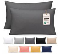Pamposh 400 Thread Count 100% Egyptian Cotton Pillow Cases 2 Pack Breathable Ultrasoft Pillow Covers