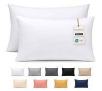Pamposh 400 Thread Count 100% Egyptian Cotton Pillow Cases 2 Pack Breathable Ultrasoft Pillow Covers