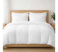Grace 100% Egptian Cotton Duvet Cover Set with Matching Pillowcases in White | Size: King grace White King