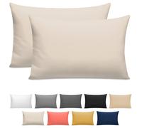Pamposh 400 Thread Count Egyptian Cotton Pillow Cases 2 Pack in Taupe | Size: Standard Pillow Case Pamposh Taupe Standard Pillow Case