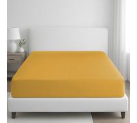 Pamposh 400 Thread Count 100% Egyptian Cotton Super King Fitted Sheet - Extra Deep Pocket 35 cm (14 inches) Durable Elastic Superking Fitted Sheet - Premium Cotton Extra Deep Super King Fitted Sheets