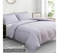 Pamposh Double Duvet Cover Set Brushed Microfiber Reversible Duvet Cover Hypoallergenic Bedding Set Ultrasoft With Zipper Closure