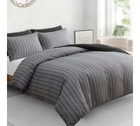 Pamposh Double Duvet Set - Brushed Microfiber Reversible Double Duvet Cover - Hypoallergenic Bedding Set - Ultrasoft Duvet Cover Double with Zipper Closure