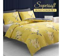 Pamposh Double Duvet Set Premium Brushed Microfiber Duvet Cover Double Ultrasoft Hypoallergenic With Zipper Closure