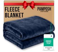 Pamposh Flannel Fleece King Size Throw Blankets - Microfiber Solid Blankets for Bed and Couch - Ultrasoft Lightweight Plush Fleece Blanket King Size for Camping and Travel