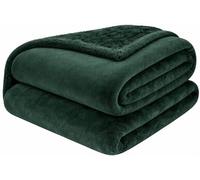 Pamposh Flannel Fleece Queen Size Throw Blankets - Microfiber Solid Blankets for Bed and Couch - Ultrasoft Lightweight Plush Fleece Blanket Queen Size for Camping and Travel