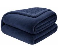 Pamposh Flannel Fleece Queen Size Throw Blankets - Microfiber Solid Blankets for Bed and Couch - Ultrasoft Lightweight Plush Fleece Blanket Queen Size for Camping and Travel