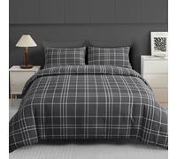 Grace Double Duvet Set - Premium Brushed Microfiber Double Duvet Cover (200 x 200 cm) 3 PCs - Ultrasoft Hypoallergenic Reversible Bedding Set With Zipper Closure