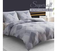 Pamposh Grace Double Duvet Set Premium Brushed Microfiber Duvet Cover Double Ultrasoft Hypoallergenic Quilt Cover With Zipper Closure