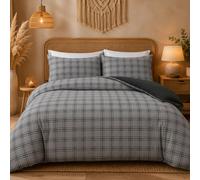 Pamposh Grace Double Duvet Set Premium Microfiber Reversible Duvet Cover Double 3 Pcs Ultrasoft Hypoallergenic With Zipper Closure