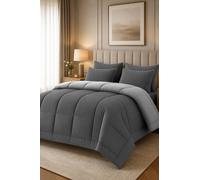 Pamposh Hotel Quality 10.5 Tog Duvet Quilt King Size Anti Allergy Duvet in Grey | Size: Single Pamposh Grey Single