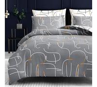 Pamposh King Size Duvet Cover Sets Premium Brushed Microfiber Duvet Cover King Size Ultrasoft Hypoallergenic Reversible 3 PCS Bedding Set With Zipper Closure
