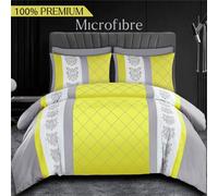 Pamposh Lazzaro Double Duvet Set Premium Microfiber Double Duvet Cover 3 Pcs Ultrasoft Hypoallergenic Reversible With Zipper Closure