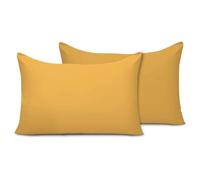 Pamposh Pillow Cases 2 Pack Super Soft Brushed Microfibre Pillow Covers Hypoallergenic Breathable Non Iron Envelope Closure Gold Pillow Cases