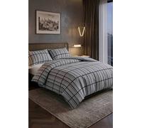 Pamposh Printed Duvet Cover Set King Size Reversible Quilt Covers in Grey | Size: Super King Pamposh Grey Super King