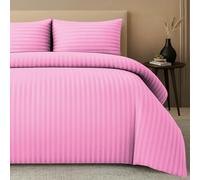 Pamposh Satin Stripe King Size Duvet Cover Sets Pack Of 2 - Premium Quality