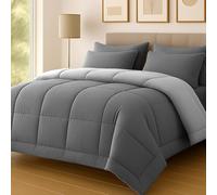 Pamposh Super King Duvet 10.5 Tog Pack Of 2 All Year Round - Anti Allergy Premium Microfiber Two-Tone Design Coverless Duvet Super King Size - Lightweight, Machine Washable, Designed In UK