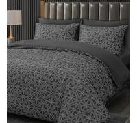 Pamposh Super King Duvet Set - Brushed Microfiber Reversible Duvet Cover | Hypoallergenic, Reversible, Zipper Closure, High Quality Fabric, Super King (260 × 220 cm), OEKO-TEX Certified
