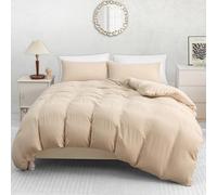 Pamposh Super King Duvet Set - Pre-Washed Microfibre Bedding Set for Added Softness & Comfort - Lightweight Premium Quilt Cover Set for All Seasons With Zipper Closure