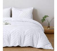 Pamposh Tufted King Size Duvet Cover Sets - Double Brushed Microfibre King Size Bedding Set With Zipper Closure - Ultrasoft Breathable Kingsize Duvet Cover Sets for All Seasons