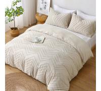 Pamposh Tufted King Size Duvet Cover Sets Double Brushed Microfibre With Zipper Closure Ultrasoft Breathable Kingsize Duvet Cover