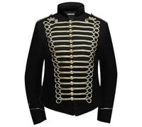 Pamposh Women Steampunk Hussar Military Drummer Parade Jackets - Napoleon Gothic Clothing - Ladies Marching Band Jackets