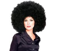 Pams Men's 1970s Hippo Dancing Pop Star Fancy Party Wear Super Afro Wig One Size Black
