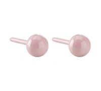 PAMTIER Ceramic Stud Earrings for Women Men Colorful Lightweight Multicolor Geometric Small Ball Square Round Triangle Porcelain Stainless Steel Jewelry Ball-Light Pink